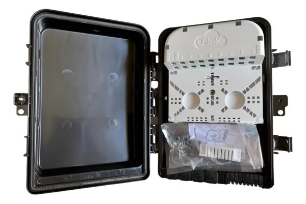 D_NQ_NP_2X_656575-MLA95498040808_102025-F 10 Caixa De Terminação Óptica Cto Ftth 3 Think Preto