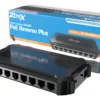 Switch 8 Portas Poe Reverso Gigabit Plus 2f-n8gprplus 2flex